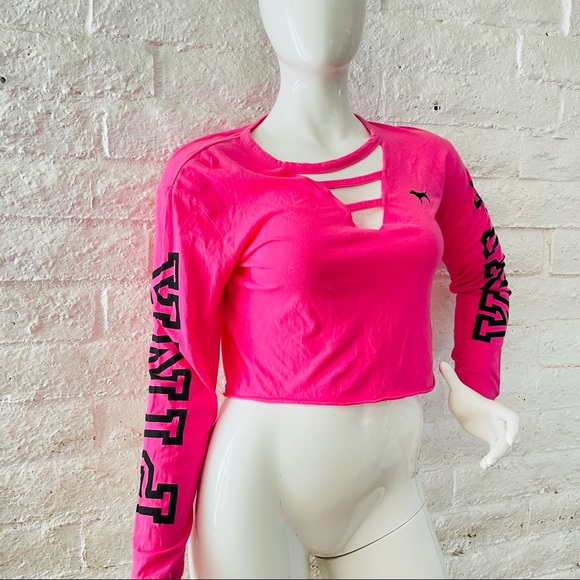 Pink Victoria secret  crop top  size L - Picture 6 of 7